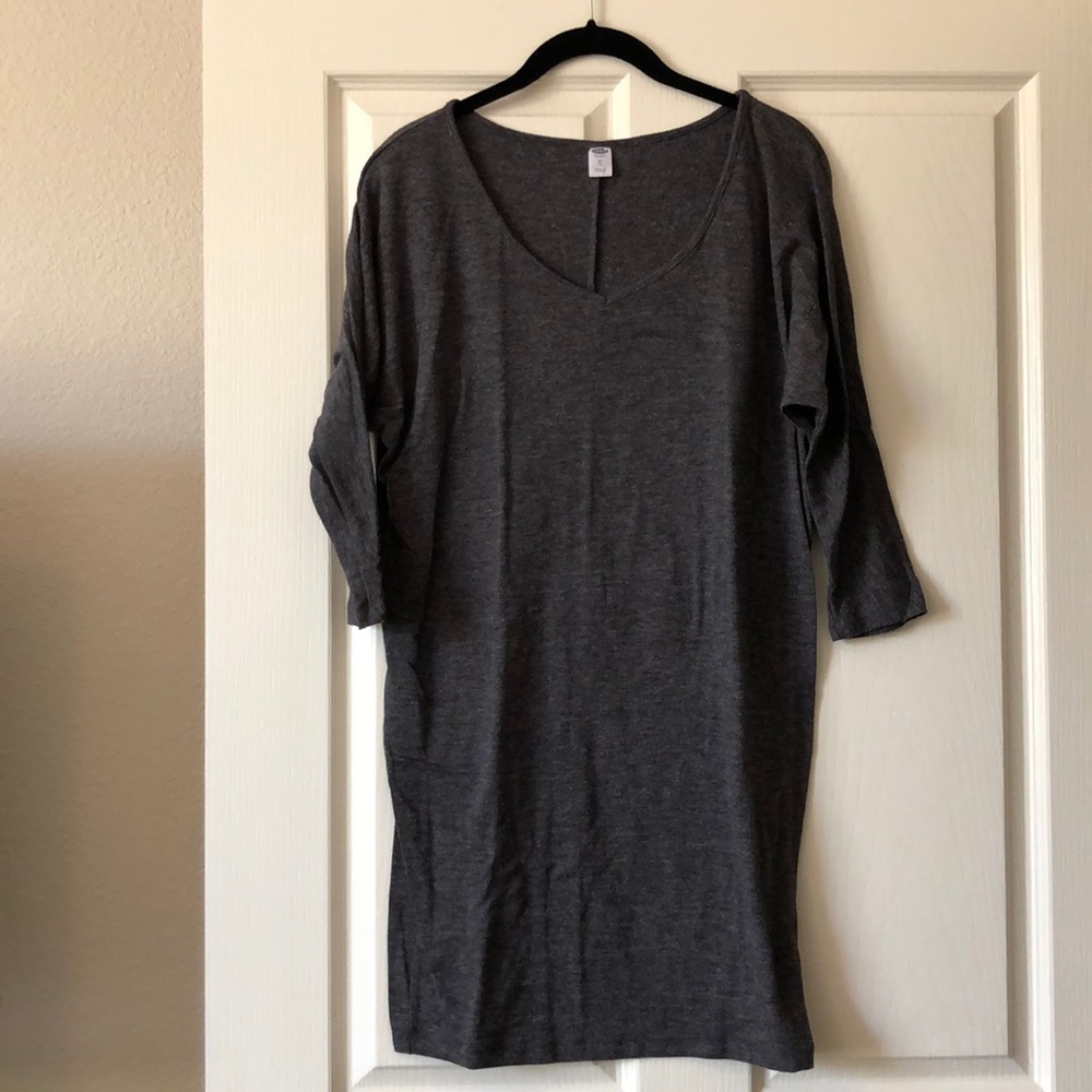 Grey long sleeve dress/tunic